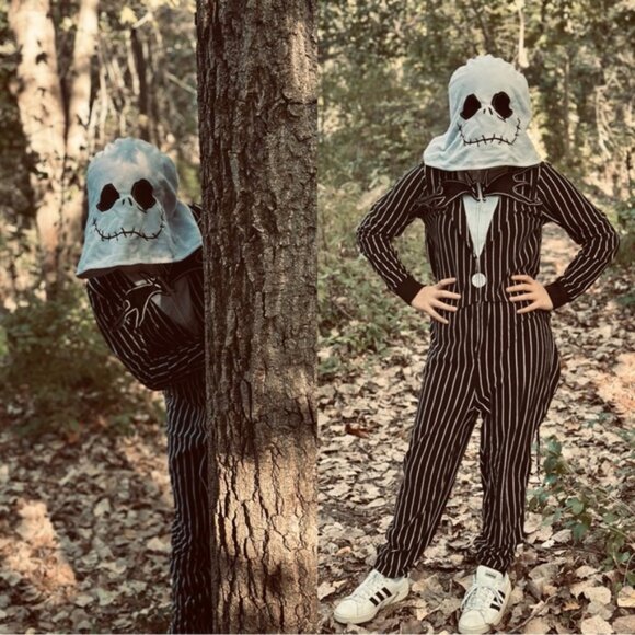 Disney | Nightmare Before Christmas Jack Skellington Onesie | Size Large (10/12) - Picture 1 of 10